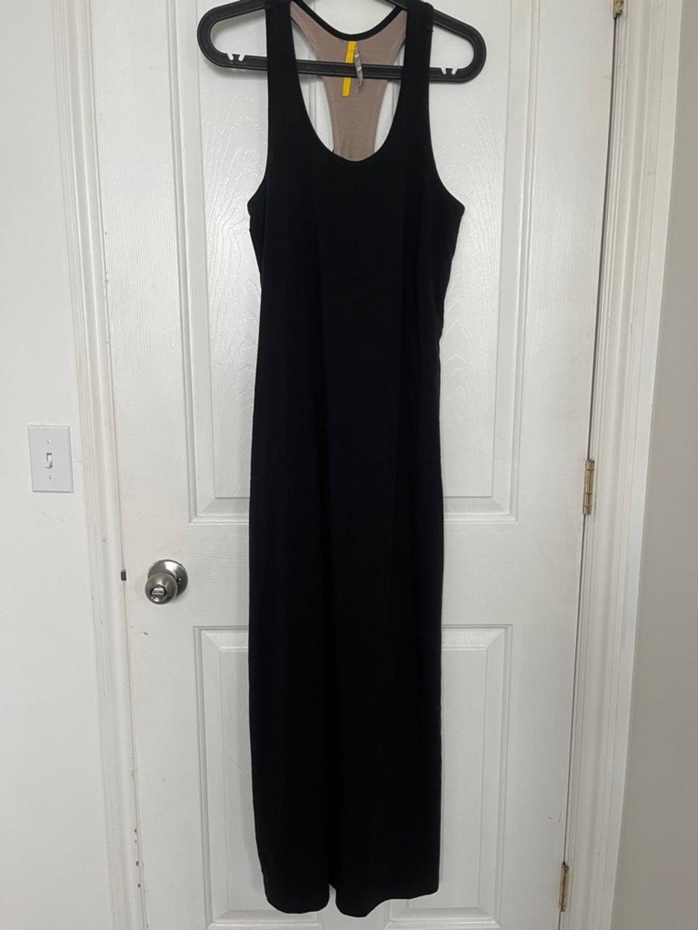 Lole Black Sleeveless Maxi Dress with Racerback
